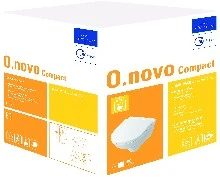 Villeroy & Boch O.Novo compact hangtoilet PACK (Hangtoilet + zitting met softclose) - wit - B360xD490 mm 5688H101