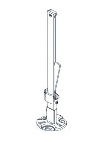 Radson ACC standkonsole universeel - RAL 9016 verkeerswit 57018