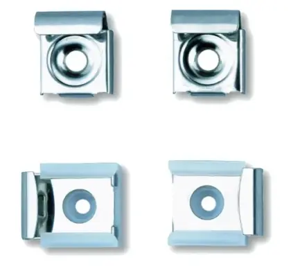 Delabie spiegelklemmenset (set 4st) - inox - prijs per set 577