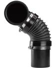 Nicoll PE uitrekbare flexibele WC aansluitbocht (lengte 340-420 mm) 90 - 110 mm 5894200