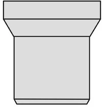 Nicoll QW WC aansluitmof (lengte 250 mm) 90 mm - wit 58A0301