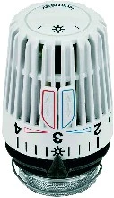 Heimeier K thermostaatknop - wit - overheidsmodel - met anti-diefstalring met borgmoer 6020-00.500