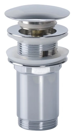 Airfit design afvoerplug met click-clack 5/4 - chroom - groot model 60700KK