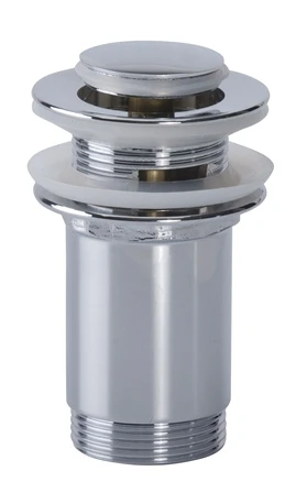 Airfit design afvoerplug met click-clack 5/4 - chroom - klein model 60701KK