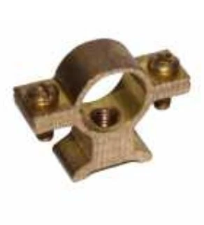 DBJ messing buisbeugel M7 x 15 mm - zwaar model met rechthoekige voet 610004001