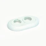 Begetube (72900802) afdekrozet dubbel 12 - 16 mm 611000216