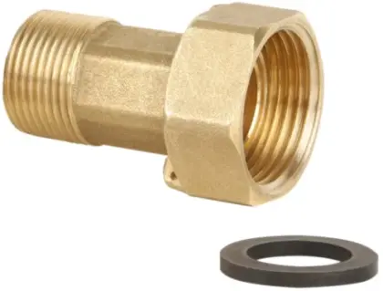 Rossweiner messing 2-delige koppeling inclusief dichting MF 4/4 x 5/4 - prijs per stuk 6110.25