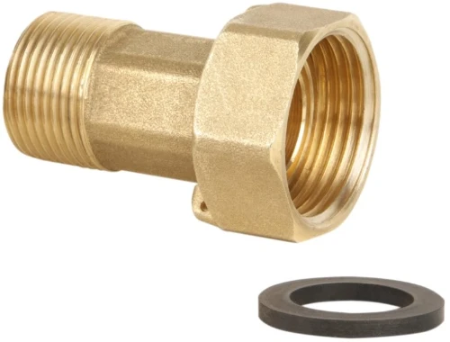 Rossweiner messing 2-delige koppeling inclusief dichting MF 4/4 x 5/4 - prijs per stuk 6110.25