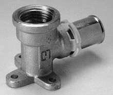 Begetube B-Press messing muurplaat 90° FF 16 x 1/2 F 613260818