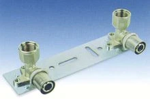Begetube B-Press messing badbrug met overgangsbocht 90° FF 16 - 1/2 F - 153 mm 613265818