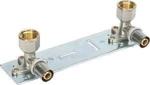 Begetube B-Press messing badbrug met overgangbocht 90° FF 1/2 x 20 mm - 153 mm 613265835