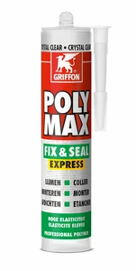 Griffon Poly Max Crystal MS-polymeer kit 310 ml - transparant 6150452