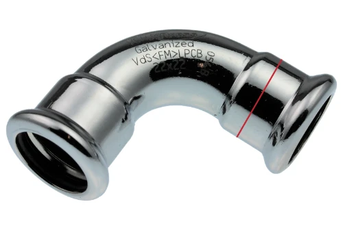 VSH Xpress staal verzinkt bocht 90° FF 28 x 28 mm 6201580
