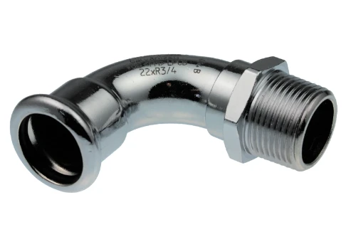 VSH Xpress staal verzinkt overgangsbocht 90° MF 42 x 6/4 M 6202042