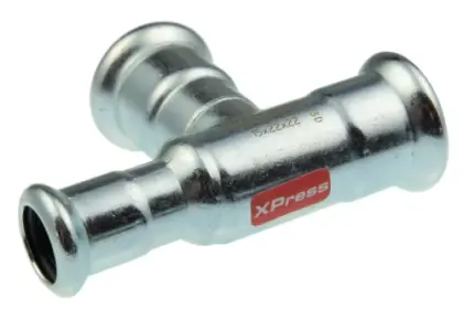 VSH Xpress staal verzinkt verloop T-stuk FFF 22 x 15 x 15 mm 6206739