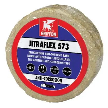 Griffon Jitraflex 573 vetband (rollengte 10m) 50 mm - grijs - beschermband voor koude verzinkte stalen leidingen 6311669