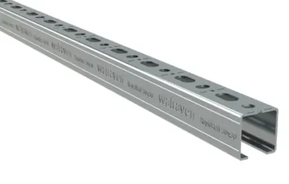 Walraven BIS RapidRail montagerail 30 x 20 mm (lengte 2m) - verzinkt - prijs per meter 650530202