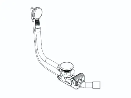 KALDEWEI Special waste+overflow fitting KA4040 alpine white 687772080001
