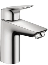 Hansgrohe Logis eengreepswastafelmengkraan - chroom - met automatische lediging - chroom - comfortzone 100 - safety function 71100000