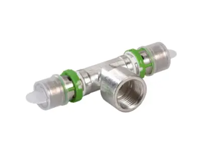Comap MultiSkin pers verloop T-stuk met binnendraad FFF 26 x 3/4 F x 26 mm 7130GW263426