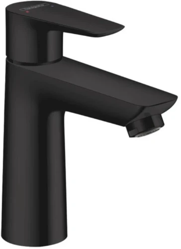 Hansgrohe Talis E 110 eengreepswastafelmengkraan met automatische lediging - zwart mat 71713670