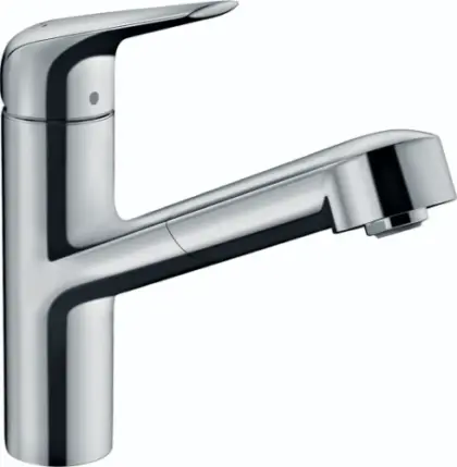 Hansgrohe Focus M42 eengreepskeukenmengkraan met uittrekbare bek - chroom 71814000