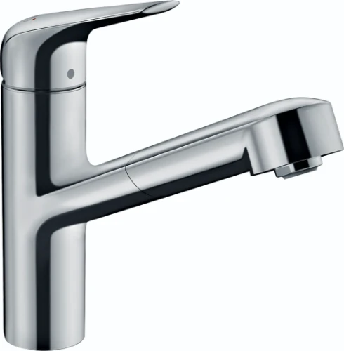 Hansgrohe Focus M42 eengreepskeukenmengkraan met uittrekbare bek - chroom 71814000