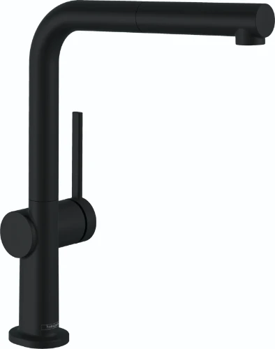 Hansgrohe Talis M547 keukenmengkraan met uitrekbare vuistdouche 270 1jet - zwart mat 72808670