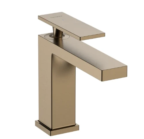 Hansgrohe Tecturis E 110 wastafelmengkraan CoolStart met afvoergarnituur - Brushed Bronze 73014140