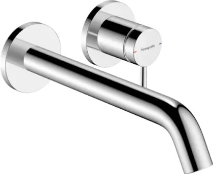 Hansgrohe Tecturis S wastafelmengkraan voor inbouw wandmontage met uitloop 225 mm - chroom 73351000