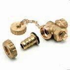 Comap 739AR vul- en aflaatkraan 3/4 - met stop - ketting en slangkoppeling 739006