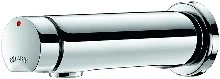 Delabie Temposoft 2 wastafelkraan zelfsluitend wandmodel 1/2 M - chroom - debiet 3 l/min 741500