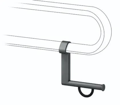 Normbau Cavere papierrolhouder Antraciet Metallic 7449110095