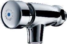 Delabie Tempostop wastafelkraan zelfsluitend wandmodel 1/2 M - chroom 746000