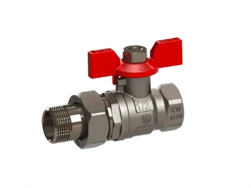 Arco Sena VA30 NI-F bolkraan met raccord MF 4/4 x 4/4 - met vlindergreep 754105