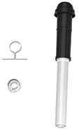 Bosch FC-Set60-C13x concentrisch PP/Staal dakdoorvoer 60/100 mm - zwart 7738112504