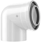 Bosch FC-CE80-87 concentrisch PP/Staal bocht 87° 80/125 mm 7738112648