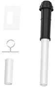 Bosch FC-Set80-C13x concentrisch PP/Staal dakdoorvoer 80/125 mm - zwart 7738112660