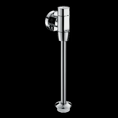 Delabie Tempoflux urinoirkraan zelfsluitend 1/2 M - chroom - haaks model - met stopkraan 778755