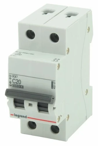 Legrand RX³ automatische zekering 2p 20A 4500a 795402187