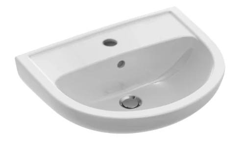 Villeroy & Boch Saval Pro wastafel 550 x 435 mm - wit - met kraangat - met overloop 7S115501