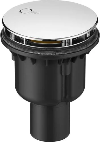 Viega Tempoplex douchesifon 90 mm - chroom - inclusief kleurset - vertikale afvoer 801786