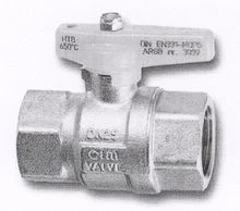 Cimberio CIM 802FP gasbolkraan met vlindergreep (geel) FF 3/4 x 3/4 - KVBG gekeurd 802FP.3/43/4