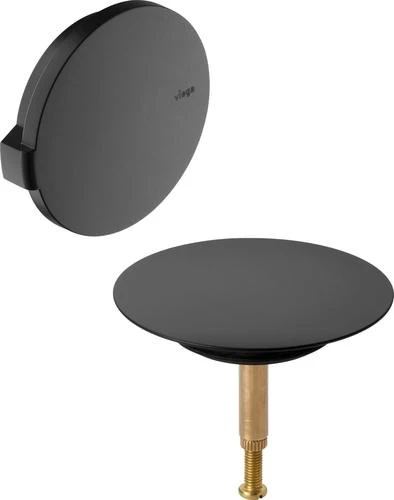 Viega Multiplex kleurset - zwart mat - model 6162.01 - draaiknop en stop 806118