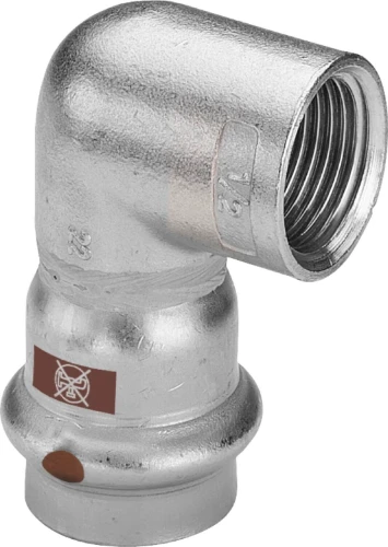 Viega Temponox inox overgangsknie 90° FF 28 x 4/4 F - niet geschikt voor drinkwater 811129