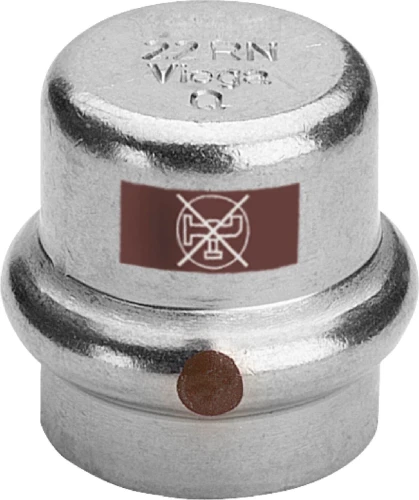 Viega Temponox inox kap F 42 mm - niet geschikt voor drinkwater 812003