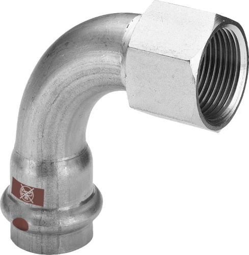 Viega Temponox inox overgangsbocht 90° FF 28 x 4/4 F - niet geschikt voor drinkwater 812546