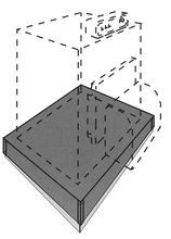 Jaga sokkel 850 x 700 x 70 mm voor ketel of vrijstaande huishoudapparaten 8201.07008507
