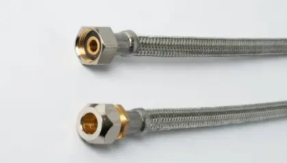Fixaflex Superflex San inox flexibel FF 10 x 3/8 F - 600 mm - met geïntegreerde dichting - Max 90° C 820.58.0600