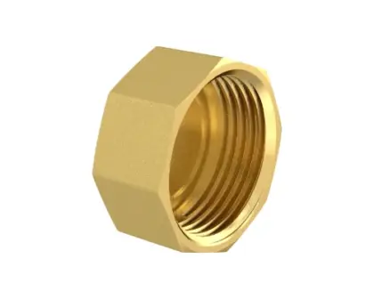 Brassline messing kap F 4/4 (zak 5st) - prijs per stuk - enkel geschikt voor water 830030